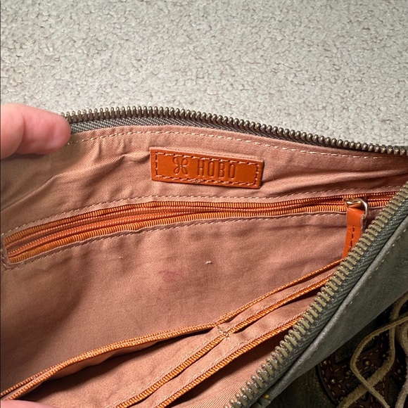 HOBO Sage Leather Clutch with Peace Sign - Picture 6 of 8